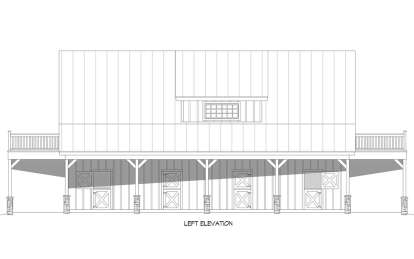 Barn House Plan #940-00934 Elevation Photo