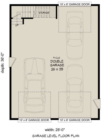 Garage Floor for House Plan #940-00935
