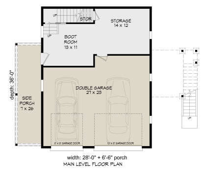 Garage Floor for House Plan #940-00936