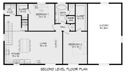 Second Floor for House Plan #940-00937