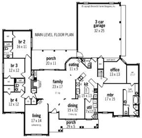 Floorplan 1 for House Plan #048-00225
