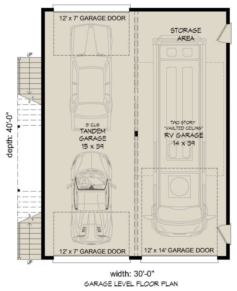 House Plan House Plan #30140 Drawing 1