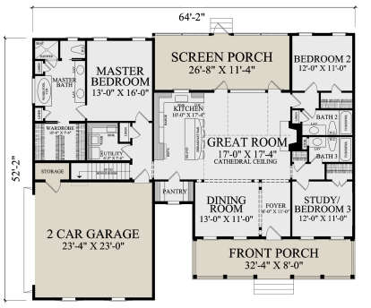 Main Floor  for House Plan #7922-00251