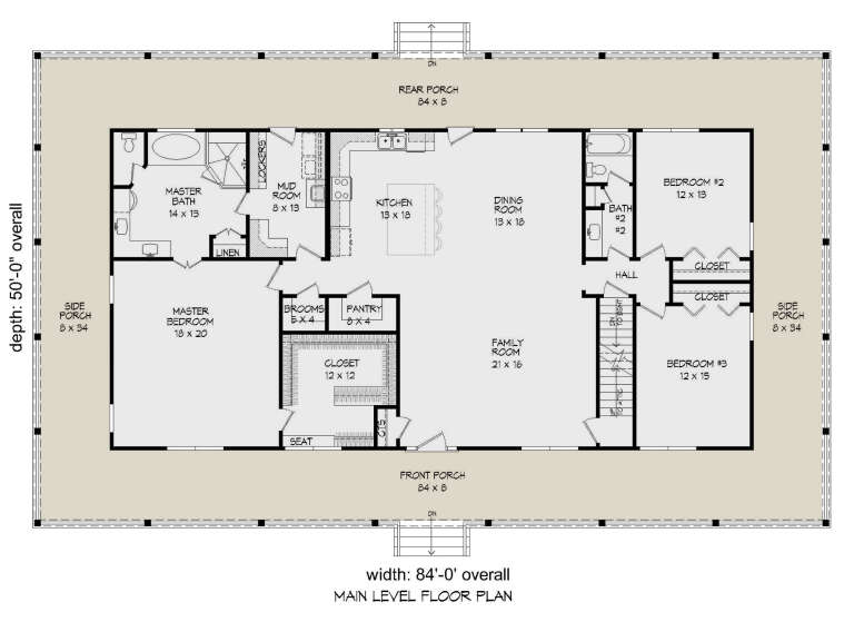 House Plan House Plan #30144 Drawing 1