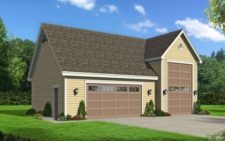 House Plan House Plan #30145 Angled Front Elevation