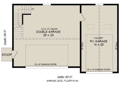 Garage Floor for House Plan #940-00942