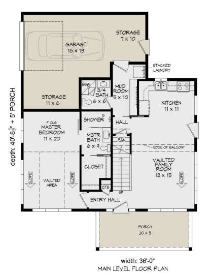 Main Floor  for House Plan #940-00945