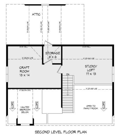 Second Floor for House Plan #940-00945