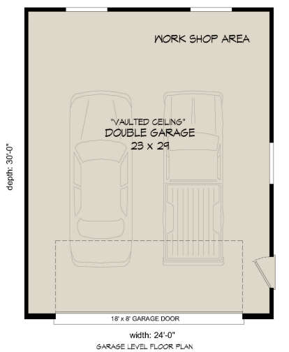 Garage Floor for House Plan #940-00946