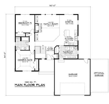 Main Floor for House Plan #098-00064