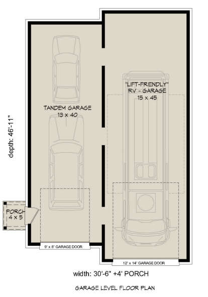 Garage Floor for House Plan #940-00947