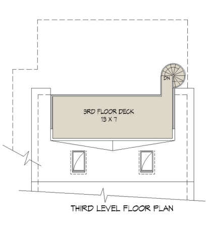 Rooftop Deck for House Plan #940-00948