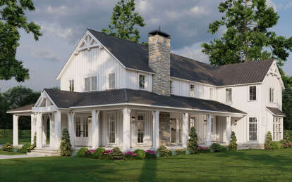 Modern Farmhouse House Plan #8318-00377 Elevation Photo