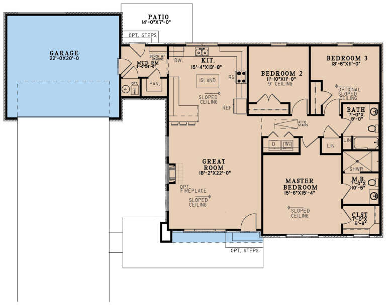 House Plan House Plan #30154 Drawing 1