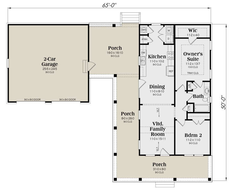 House Plan House Plan #30155 Drawing 1