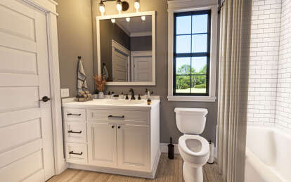 Modern Farmhouse House Plan #009-00384 Additional Photo