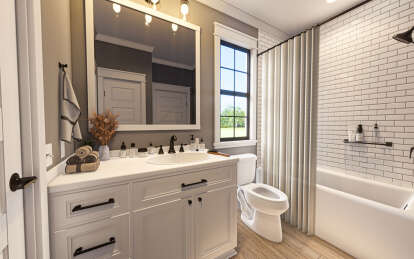 Modern Farmhouse House Plan #009-00384 Additional Photo