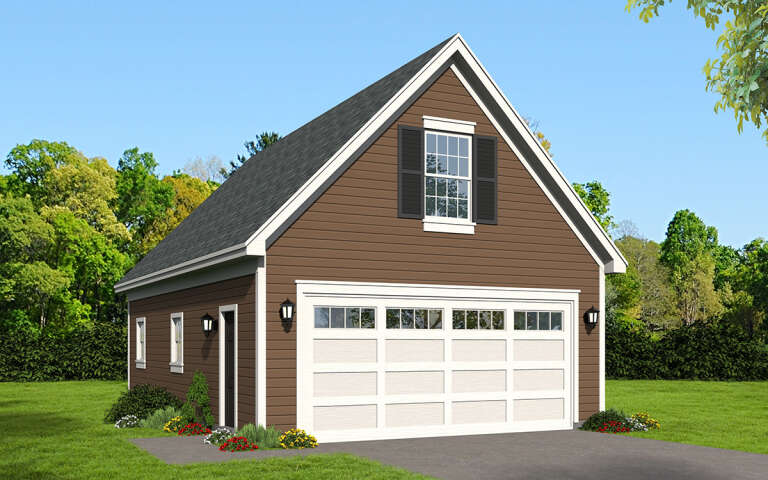 House Plan House Plan #30156 Angled Front Elevation