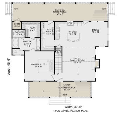 Main Floor  for House Plan #940-00952