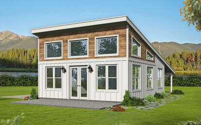 Modern House Plan #940-00953 Elevation Photo