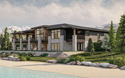 Contemporary House Plan #963-00860 Elevation Photo