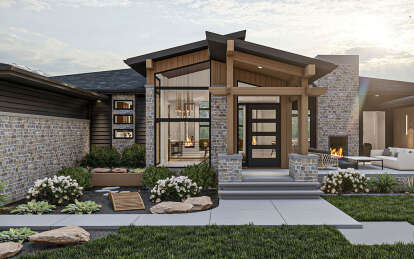 Contemporary House Plan #963-00860 Elevation Photo
