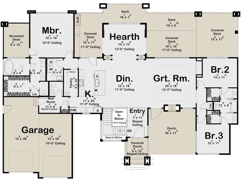 House Plan House Plan #30163 Drawing 1