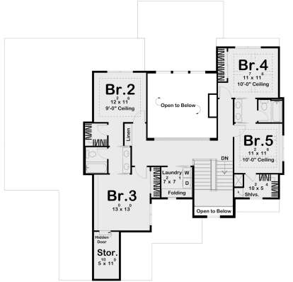 Second Floor for House Plan #963-00861