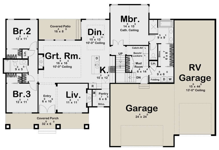 House Plan House Plan #30165 Drawing 1