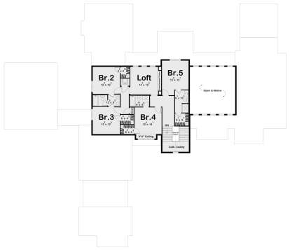 Second Floor for House Plan #963-00869