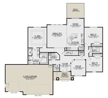 Main Floor  for House Plan #5032-00261