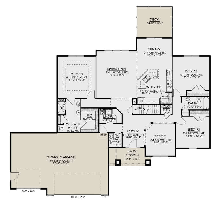 House Plan House Plan #30173 Drawing 1