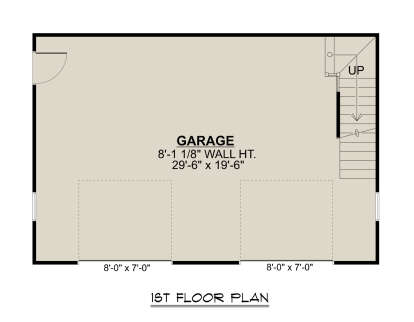 Garage Floor for House Plan #5032-00262