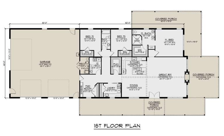 House Plan House Plan #30175 Drawing 1
