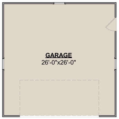 Garage Floor for House Plan #1462-00086