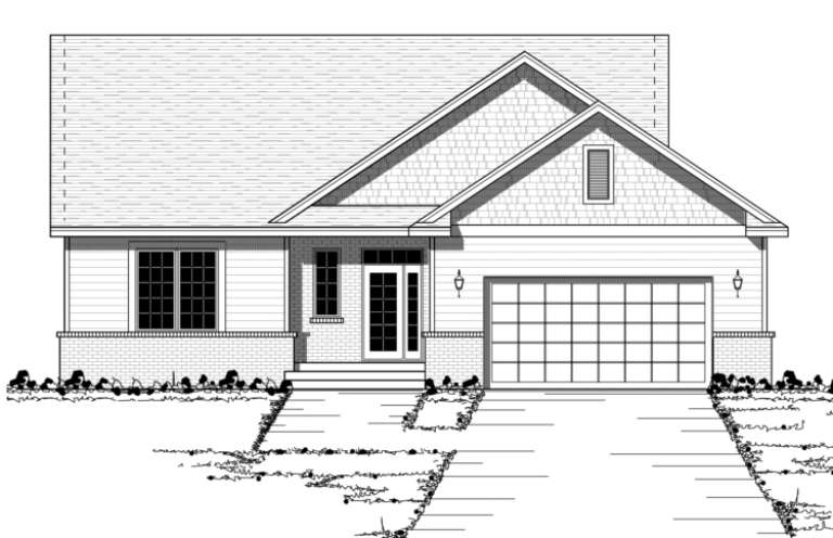 European House Plan #098-00066 Elevation Photo