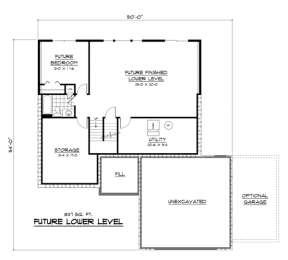 Basement for House Plan #098-00066