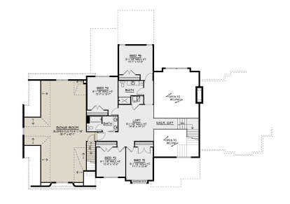 Second Floor for House Plan #5032-00266