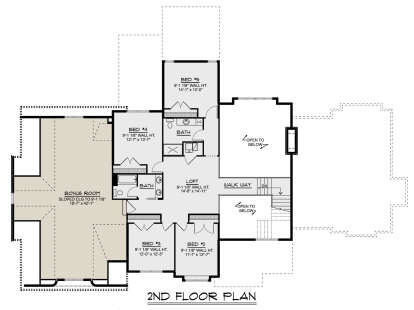 Second Floor for House Plan #5032-00266