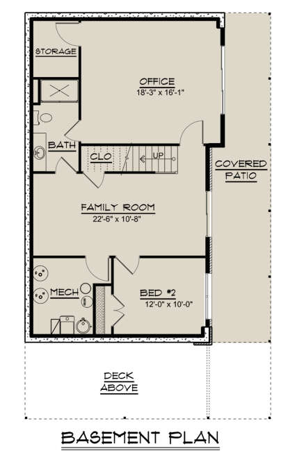 Basement for House Plan #5032-00267