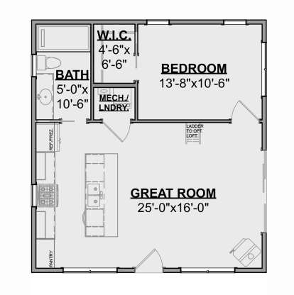 Main Floor for House Plan #1462-00088