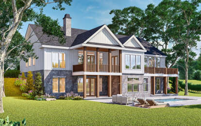 Craftsman House Plan #4195-00069 Elevation Photo
