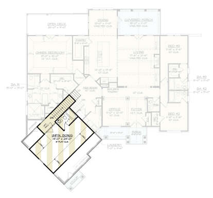 Bonus Room for House Plan #4195-00069