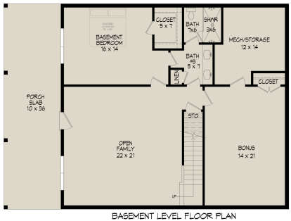 Basement for House Plan #940-00957