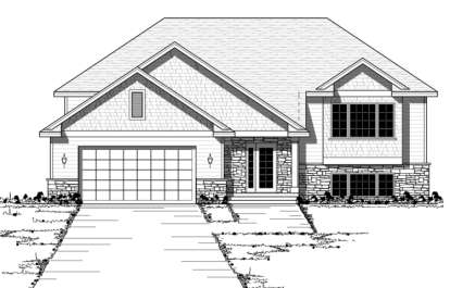 European House Plan #098-00067 Elevation Photo