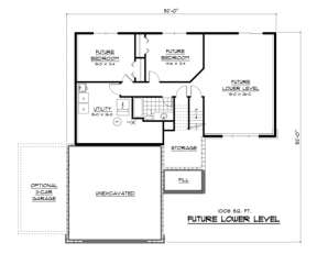Basement for House Plan #098-00067