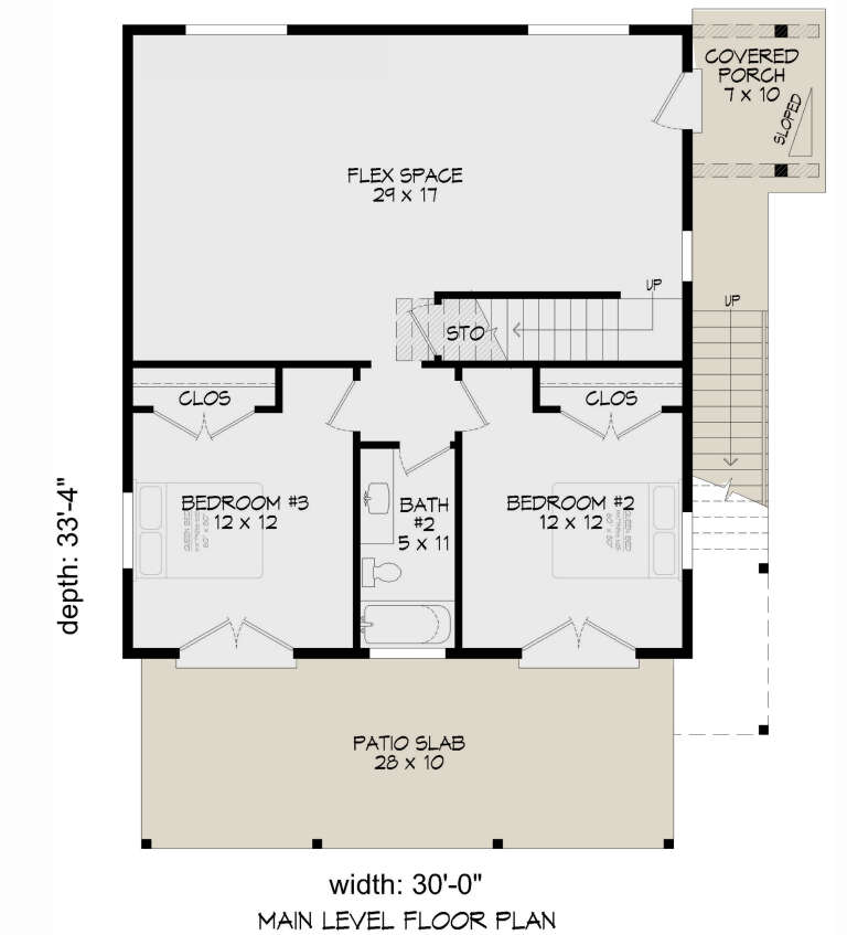 Contemporary Plan - 2,000 Square Feet, 3 Bedrooms, 2 Bathrooms | Floor ...