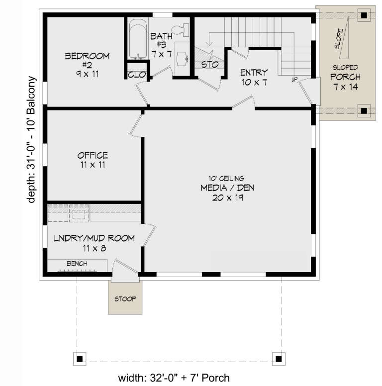 House Plan House Plan #30193 Drawing 1