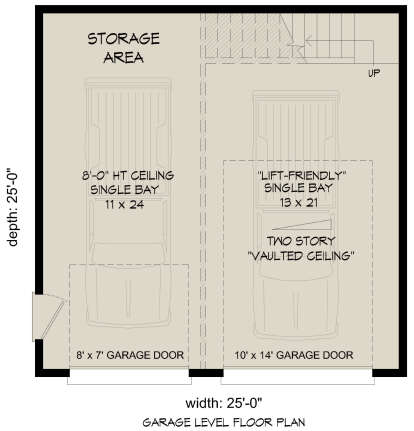 Garage Floor for House Plan #940-00963