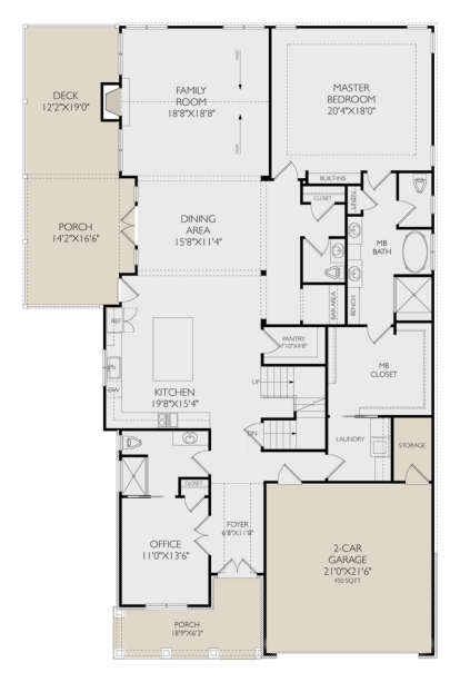 Main Floor for House Plan #957-00116